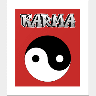 Karma is real Posters and Art